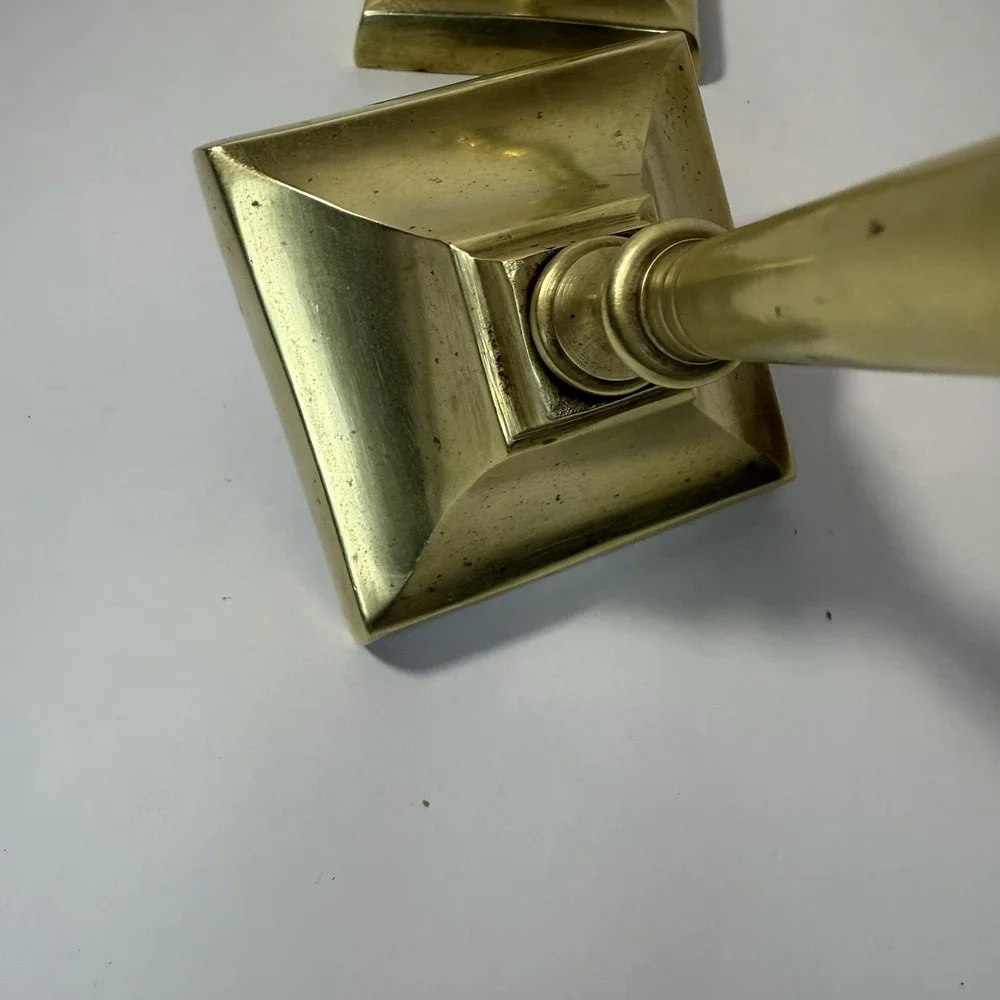 Vintage Pair Of Solid Brass Candle Stick Holder 9.5